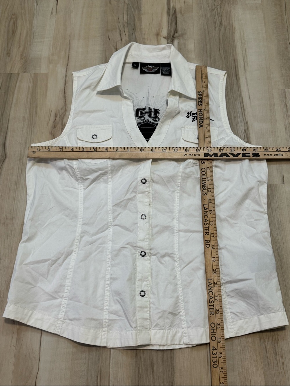 Y2K Harley Davidson White Vest - Picture 5 of 5